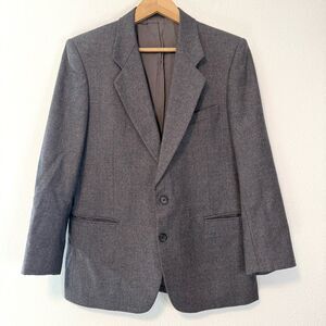 Vintage Vittorio Rex‎ 100% Wool Gray Sport Coat Size 40S
